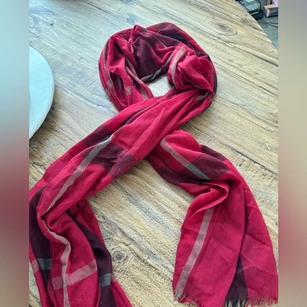 Red Plaid Scarf